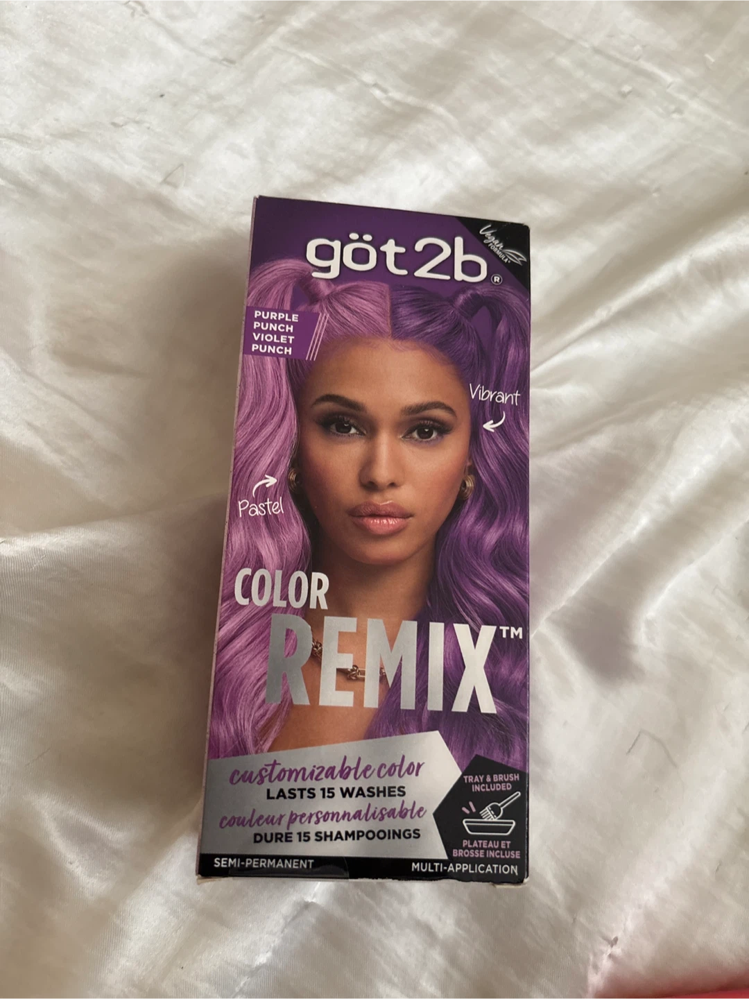 Purple hair dye