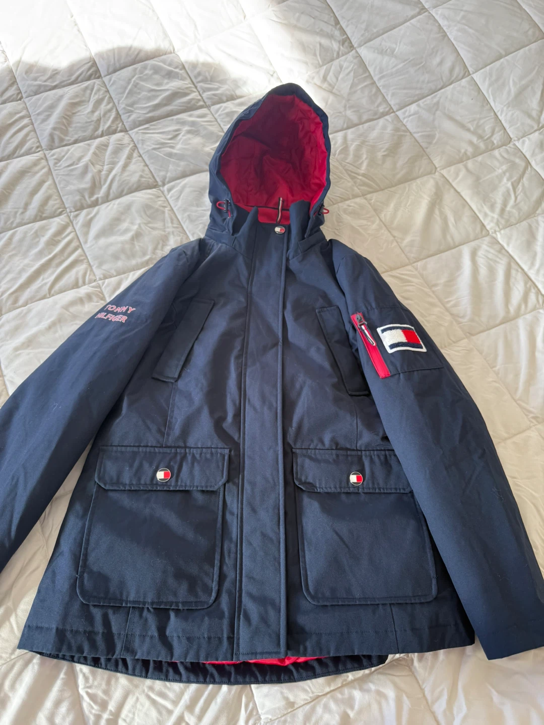 NEW Tommy Hilfiger Double-Lined Winter Jacket-Size Small