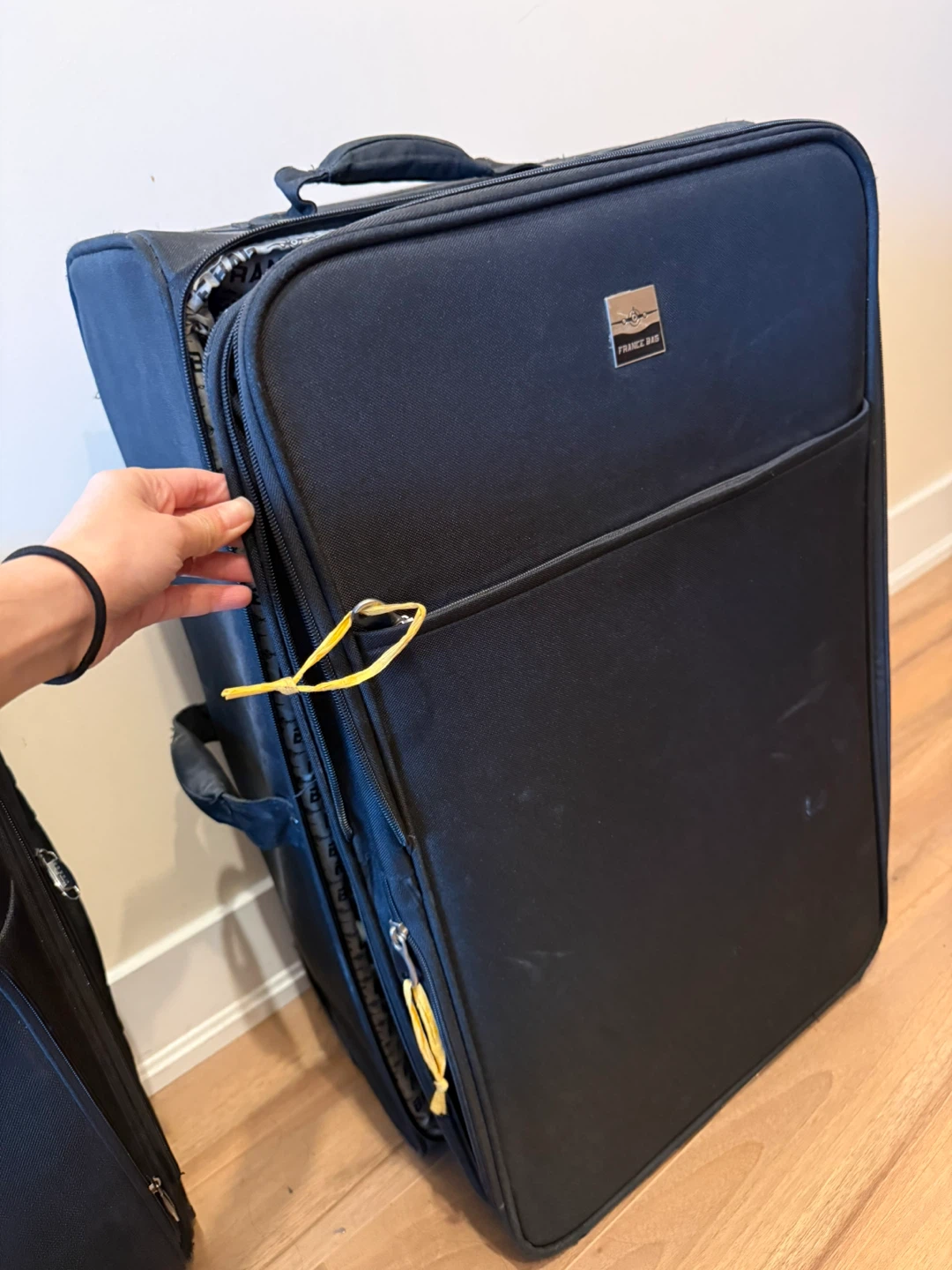 Large Black Rolling Suitcase
