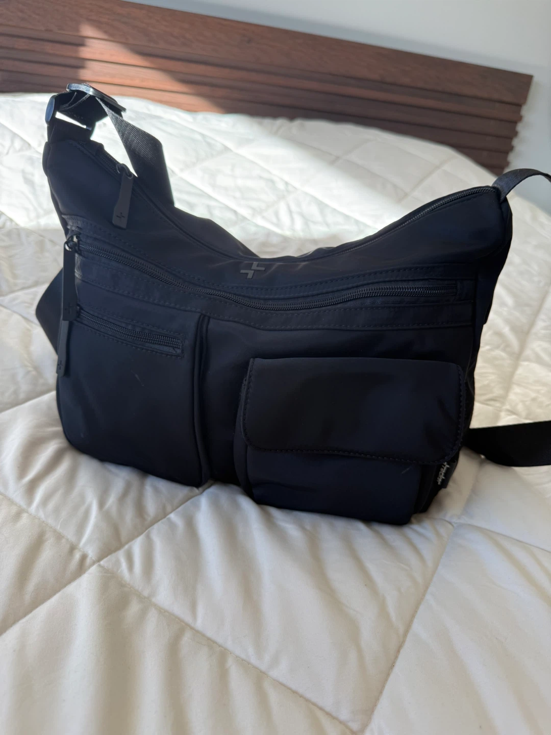 X-Track Black Crossbody Shoulder Bag – Multi-Pocket, RFID - photo 5