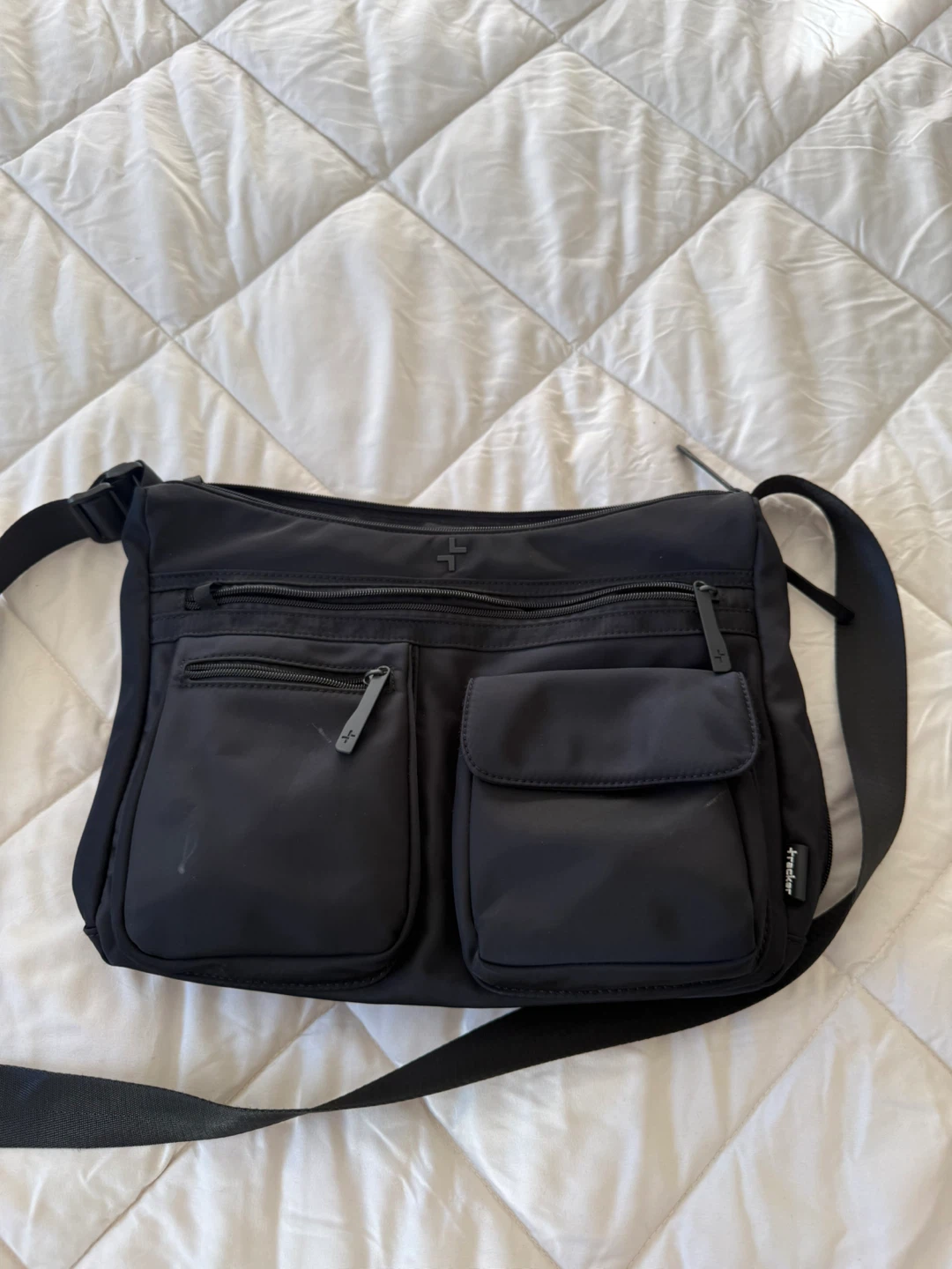 X-Track Black Crossbody Shoulder Bag – Multi-Pocket, RFID - photo 3