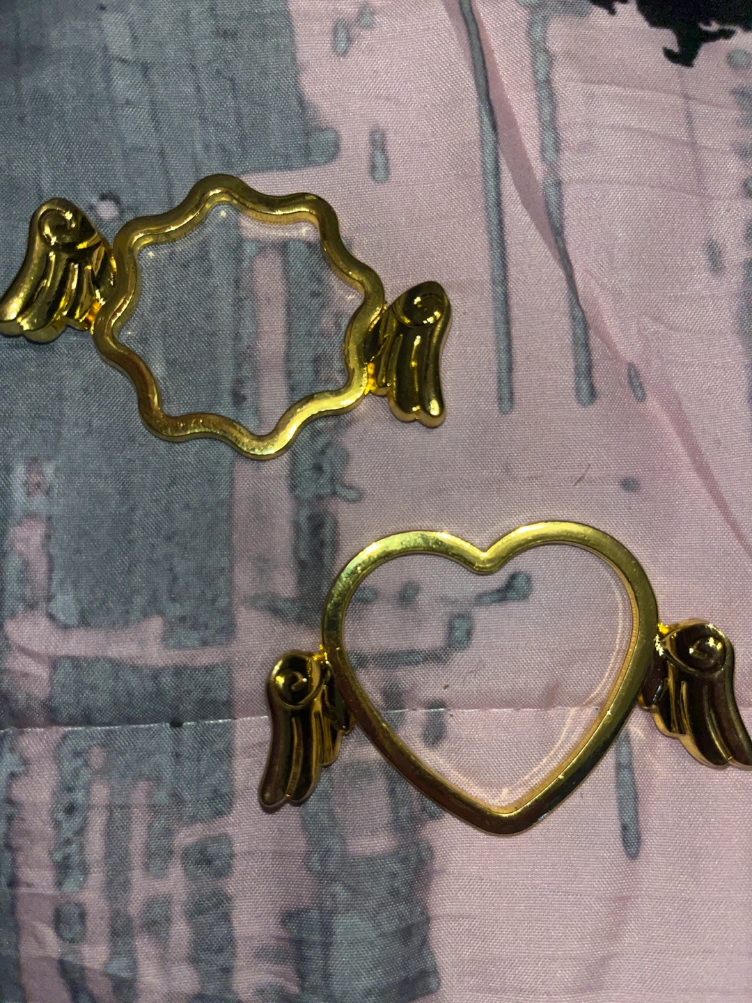 Gold Angel Wing Charms (Heart & Cloud Shapes) - photo 2
