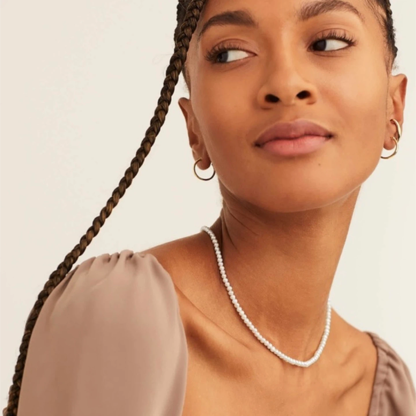 Mejuri Essential Pearl Necklace - 14K yellow gold / 16-18 in