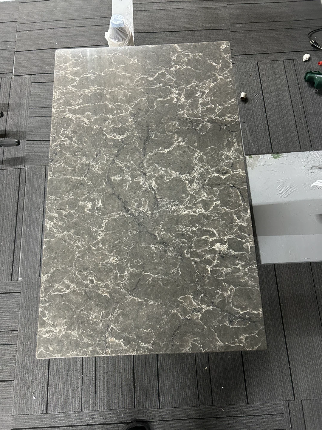 Modern Coffee Table with Stone-Look Top - photo 4