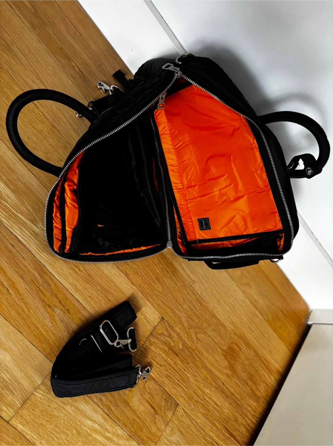 Pre-owned-Porter Black Nylon Briefcase Backpack - photo 5