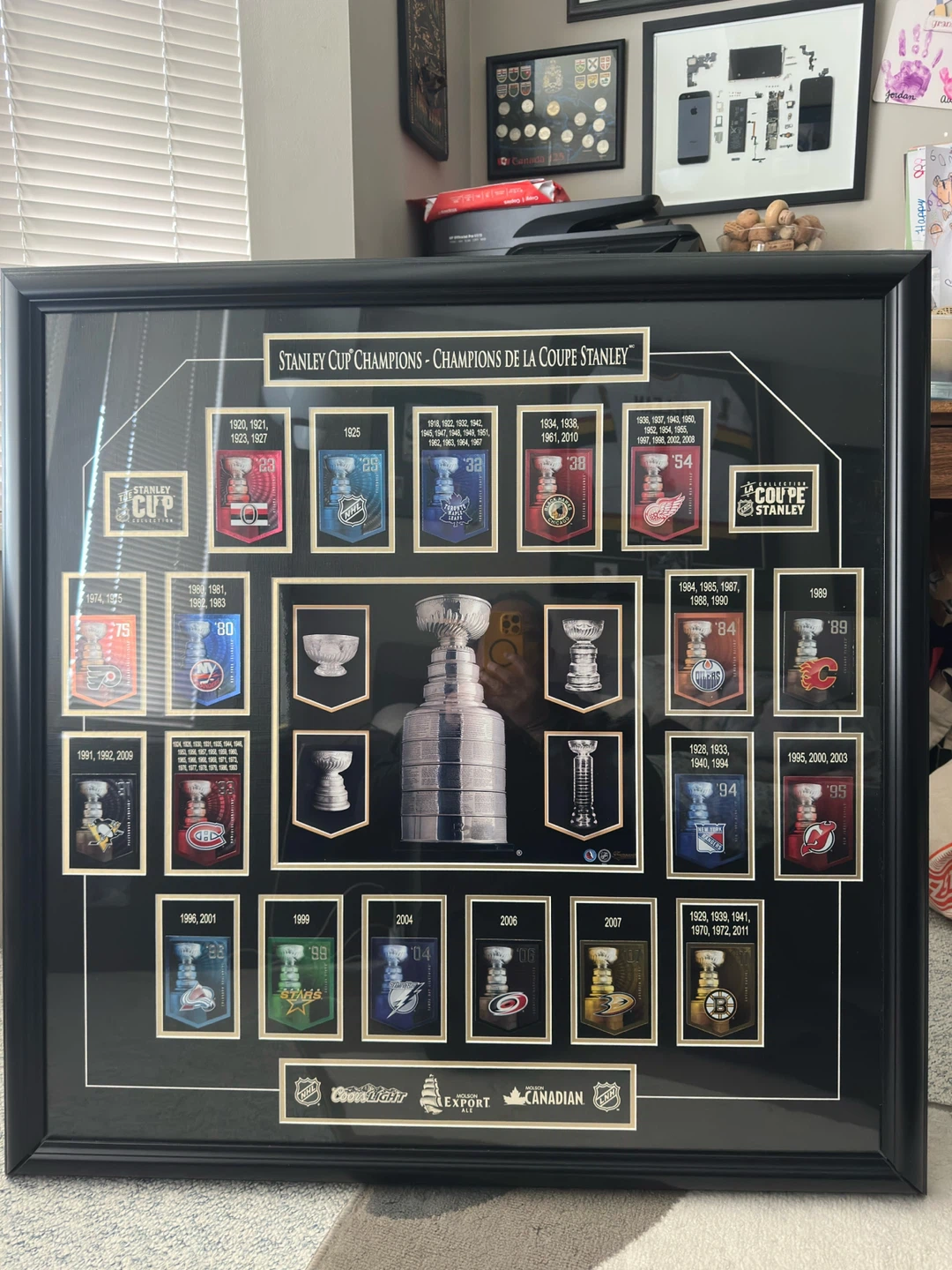 Stanley Cup Champions Framed Display