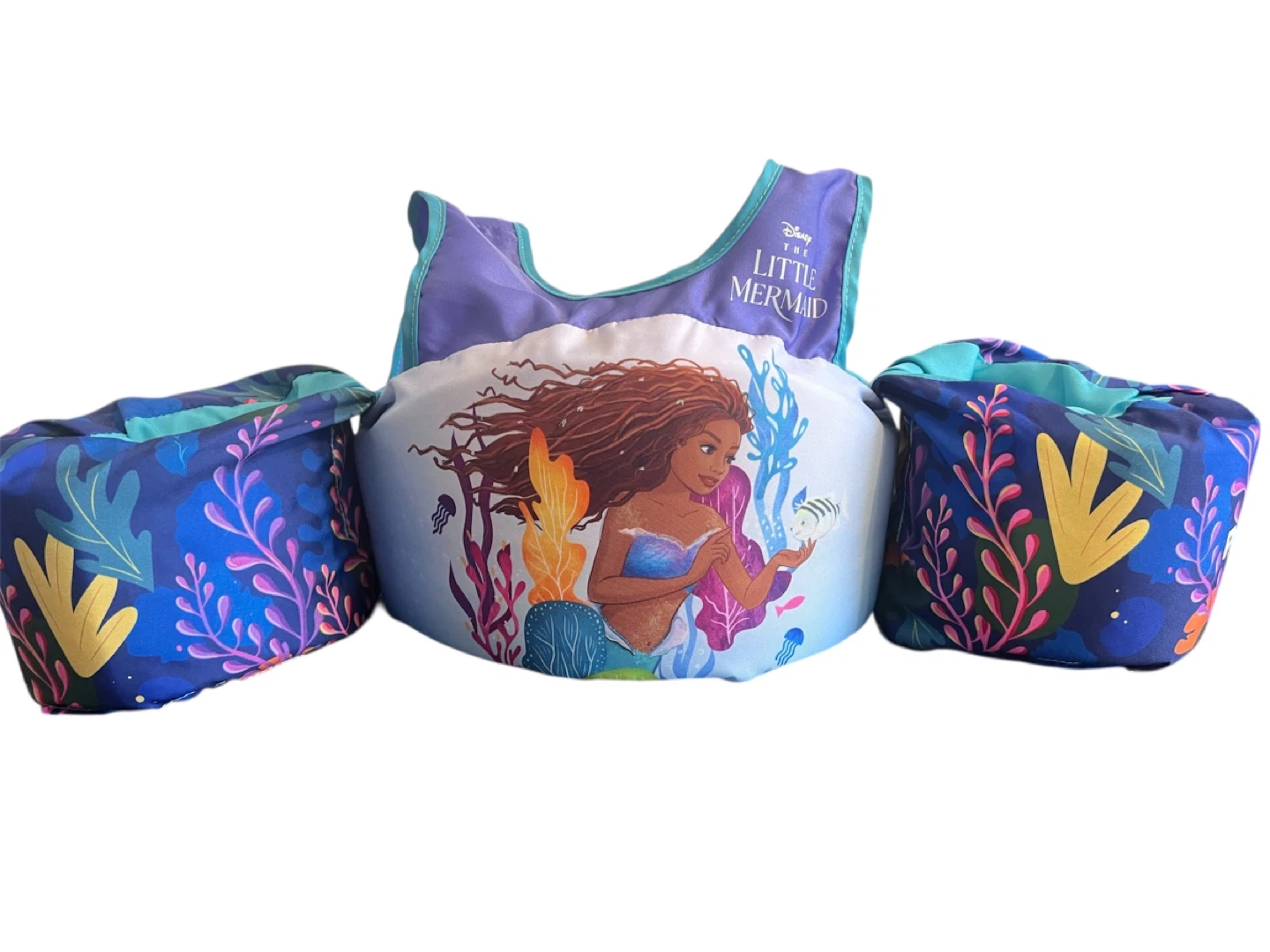 The Little Mermaid Kids Swim Trainer / Life Jacket (33–55 lbs)