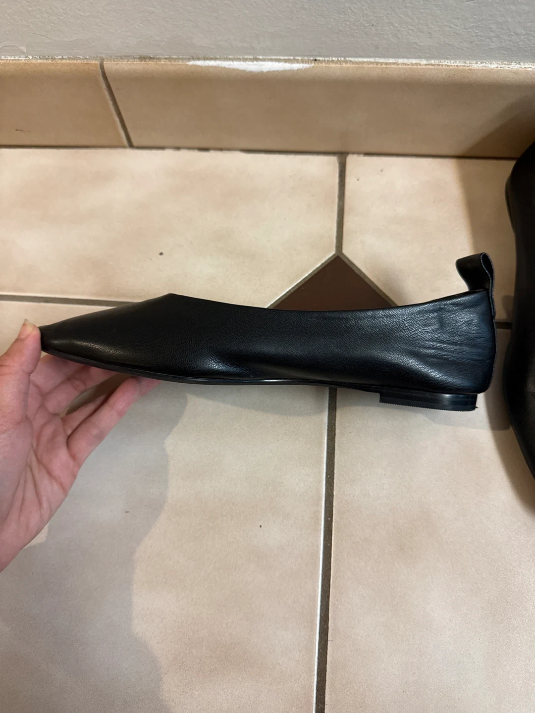 Black Leather Ballet Flats (H&M) - photo 2
