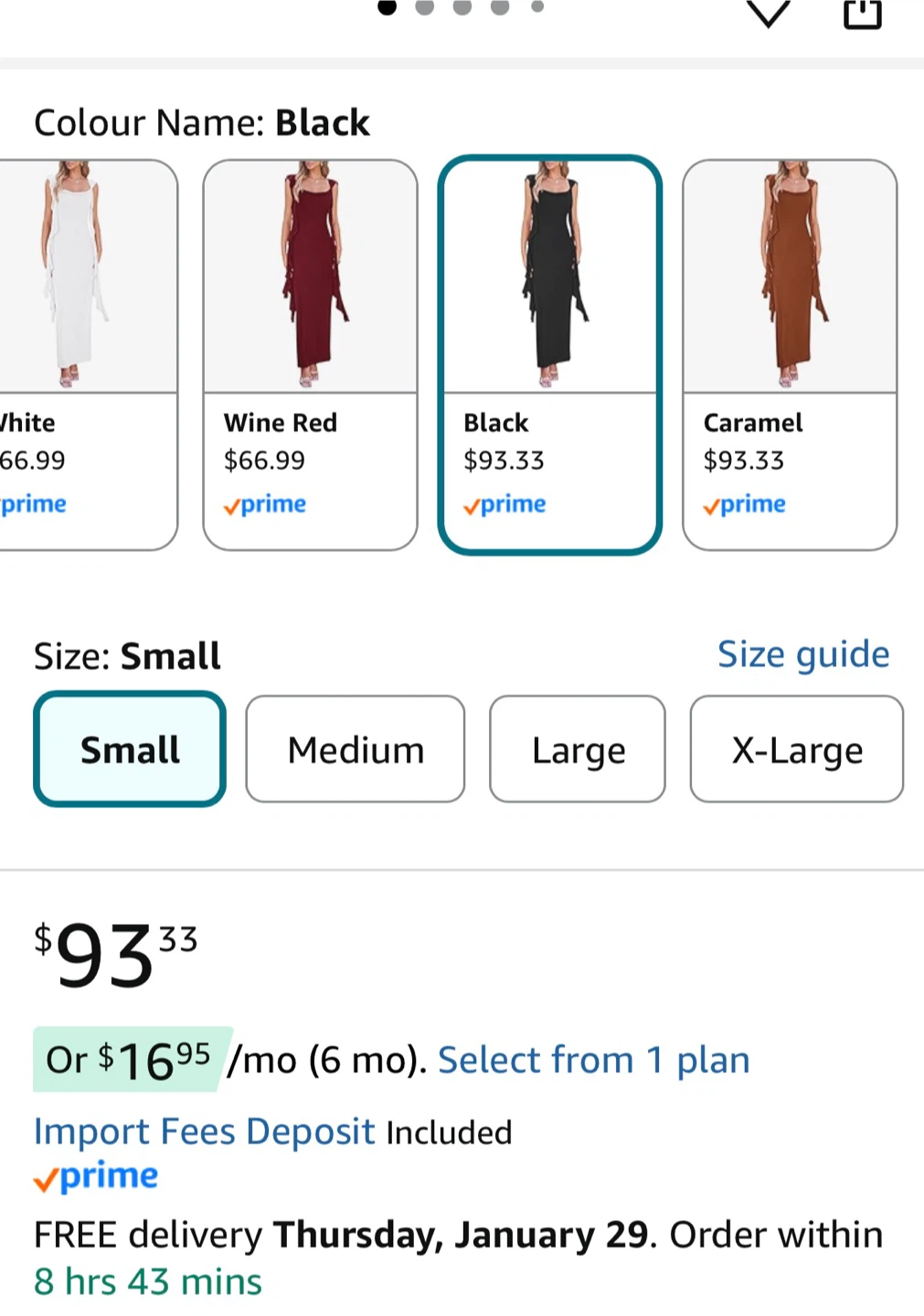 PrettyGarden Black Ruffle Maxi Dress - Small - photo 4