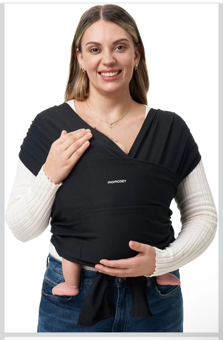 Momcozy Black Baby Wrap Carrier