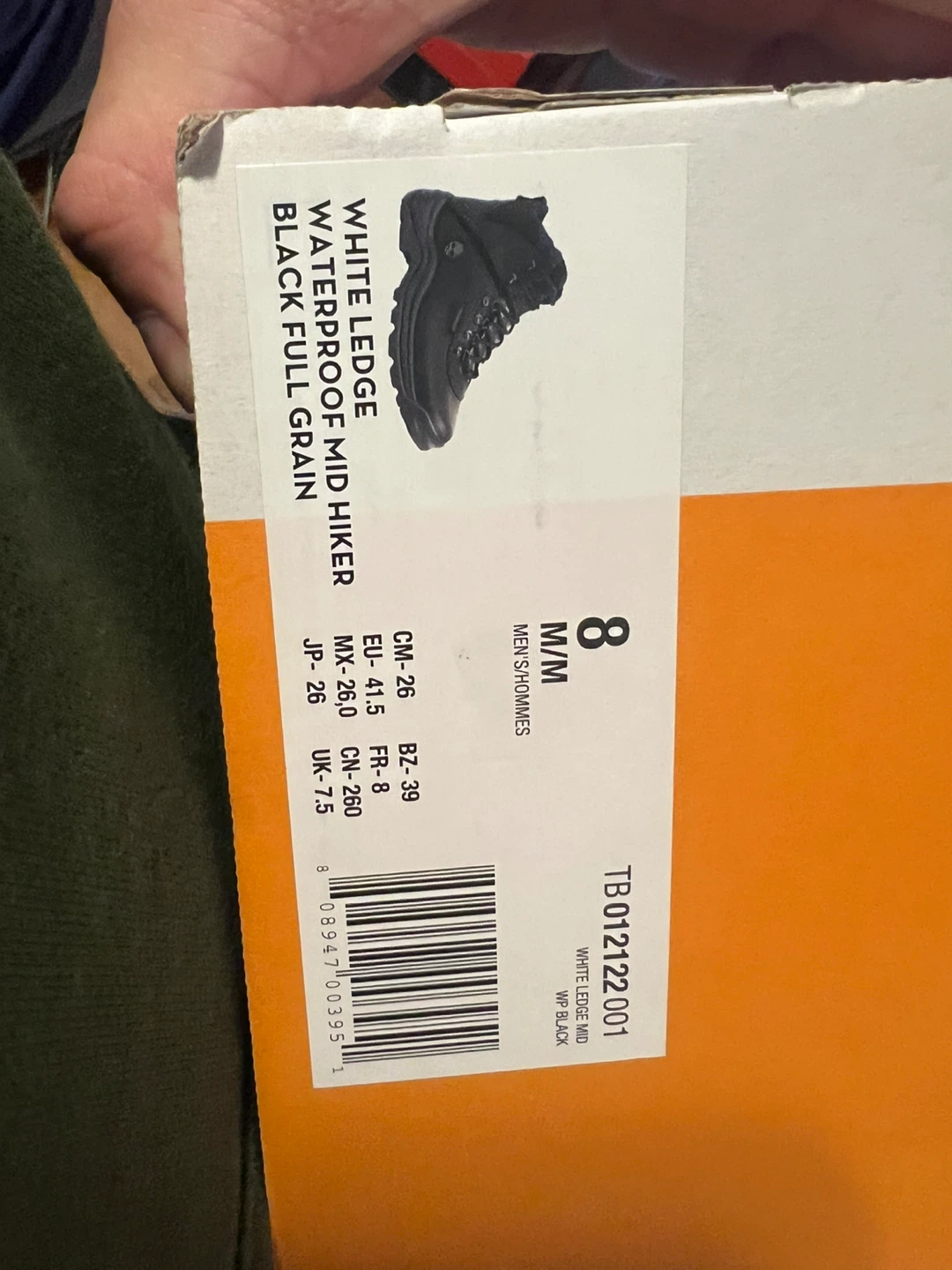 Timberland White Ledge Mid Waterproof Hiker Boots - Size 8