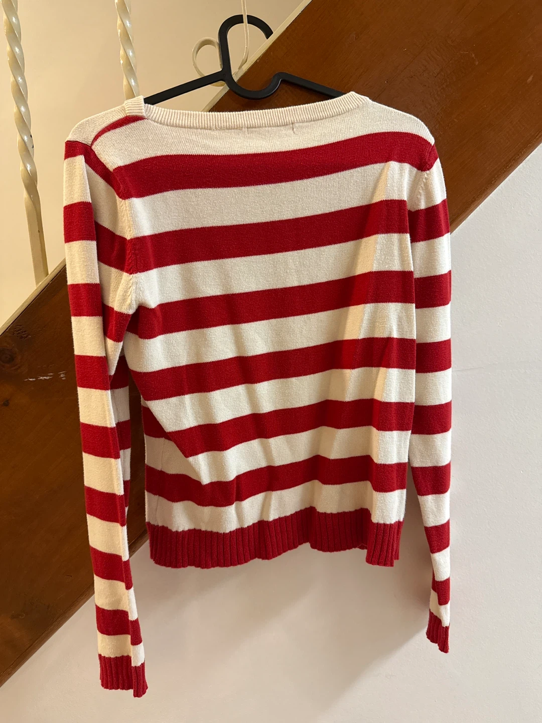 Anne Klein Striped Sweater with Star Detail - photo 2
