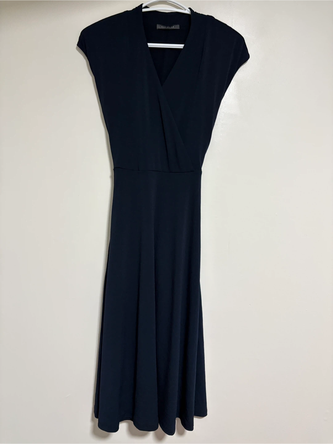 Navy Blue Wrap Dress