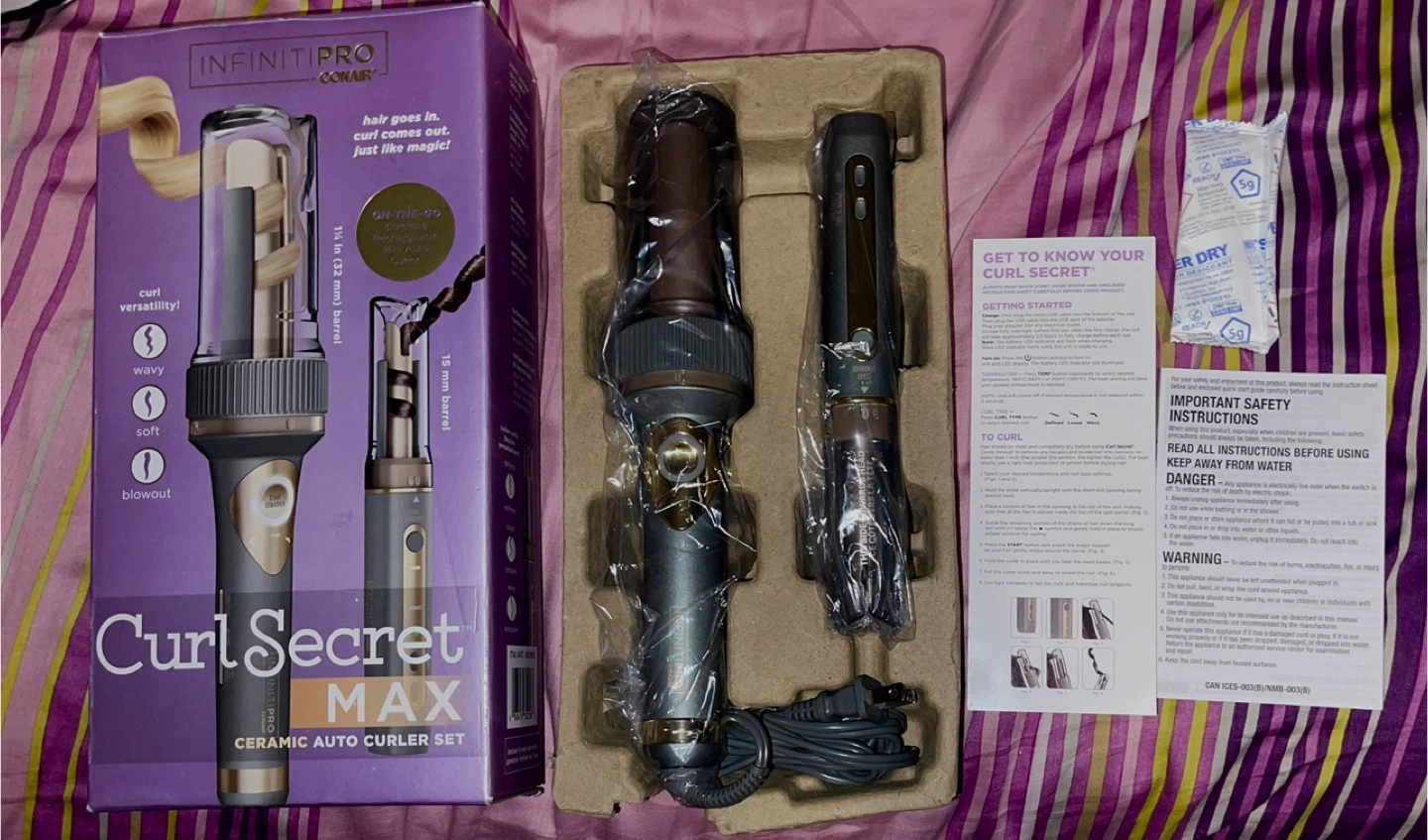 BRAND NEW-INFINITI PRO CONAIR Curl Secret MAX Auto Curler Set - photo 3