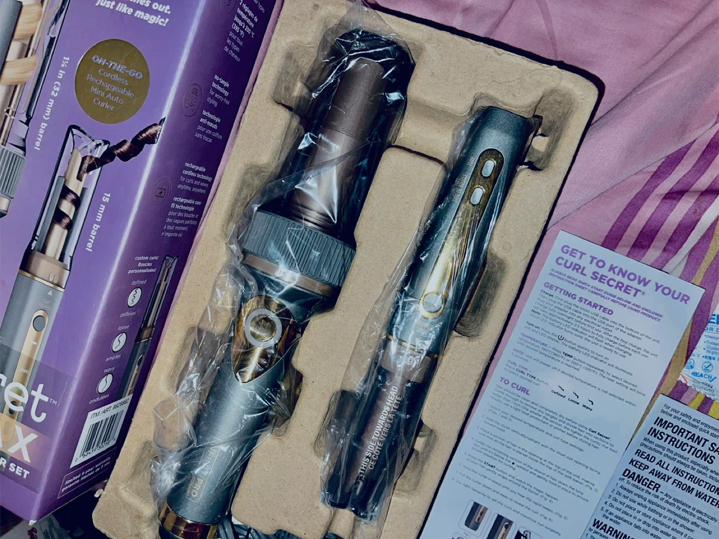 BRAND NEW-INFINITI PRO CONAIR Curl Secret MAX Auto Curler Set - photo 2