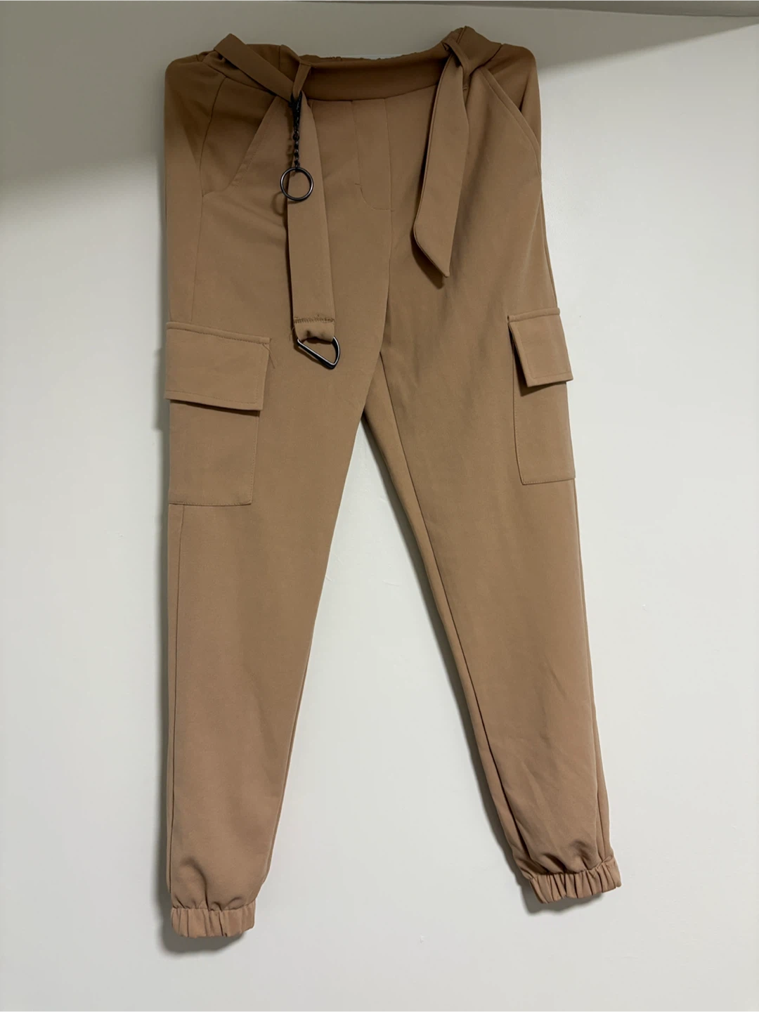 Women's Tan Cargo Pants - photo 2