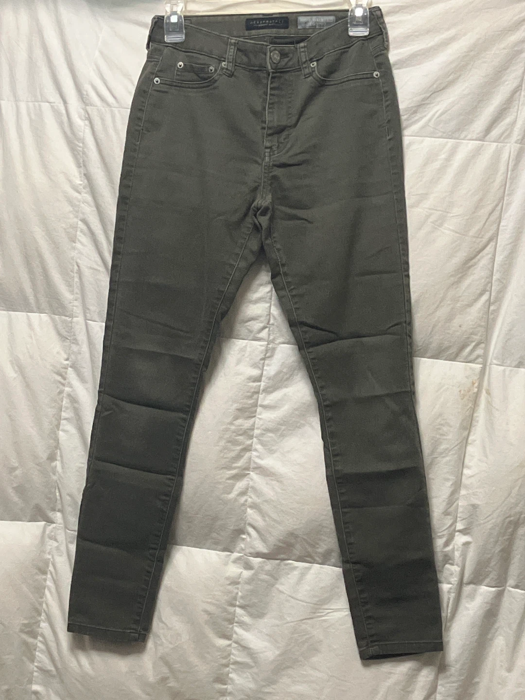 Aeropostale Skinny Jeans Olive Green Women's Size 5