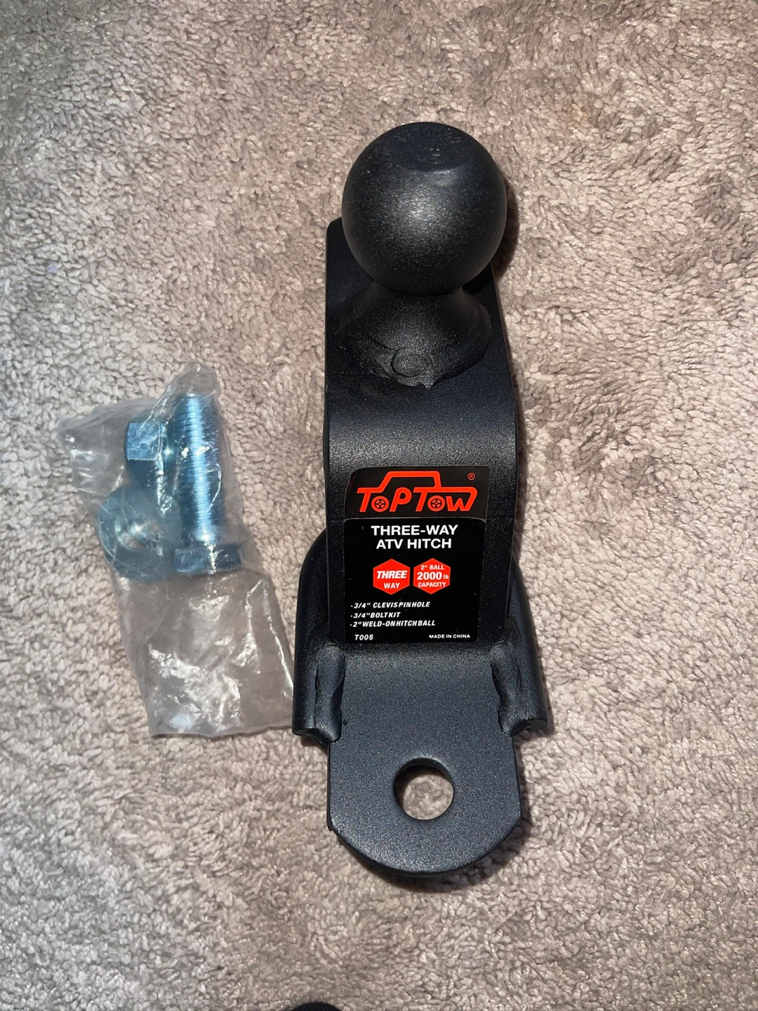 BRAND NEW- TopTow Three-Way ATV Hitch