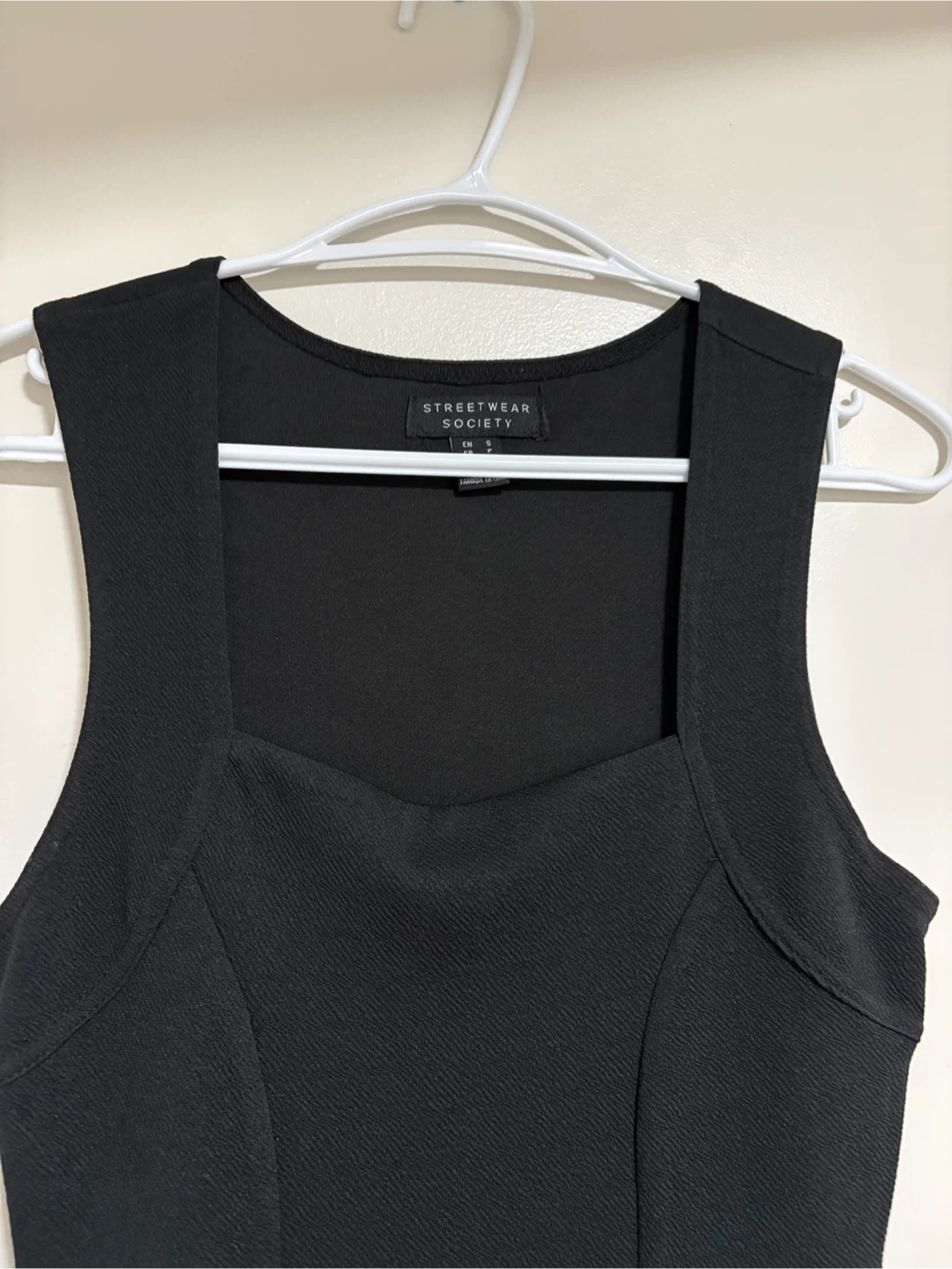 Streetwear Society Black Sleeveless Square Neck Dress - photo 3