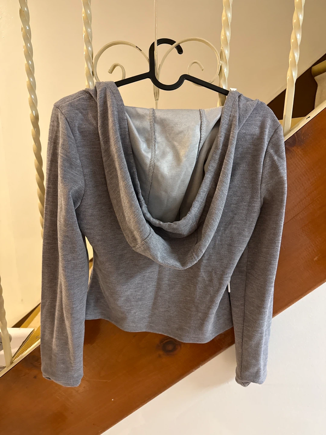 LSoul Grey Lace Trim Hoodie & Pleated Skirt Set - photo 4