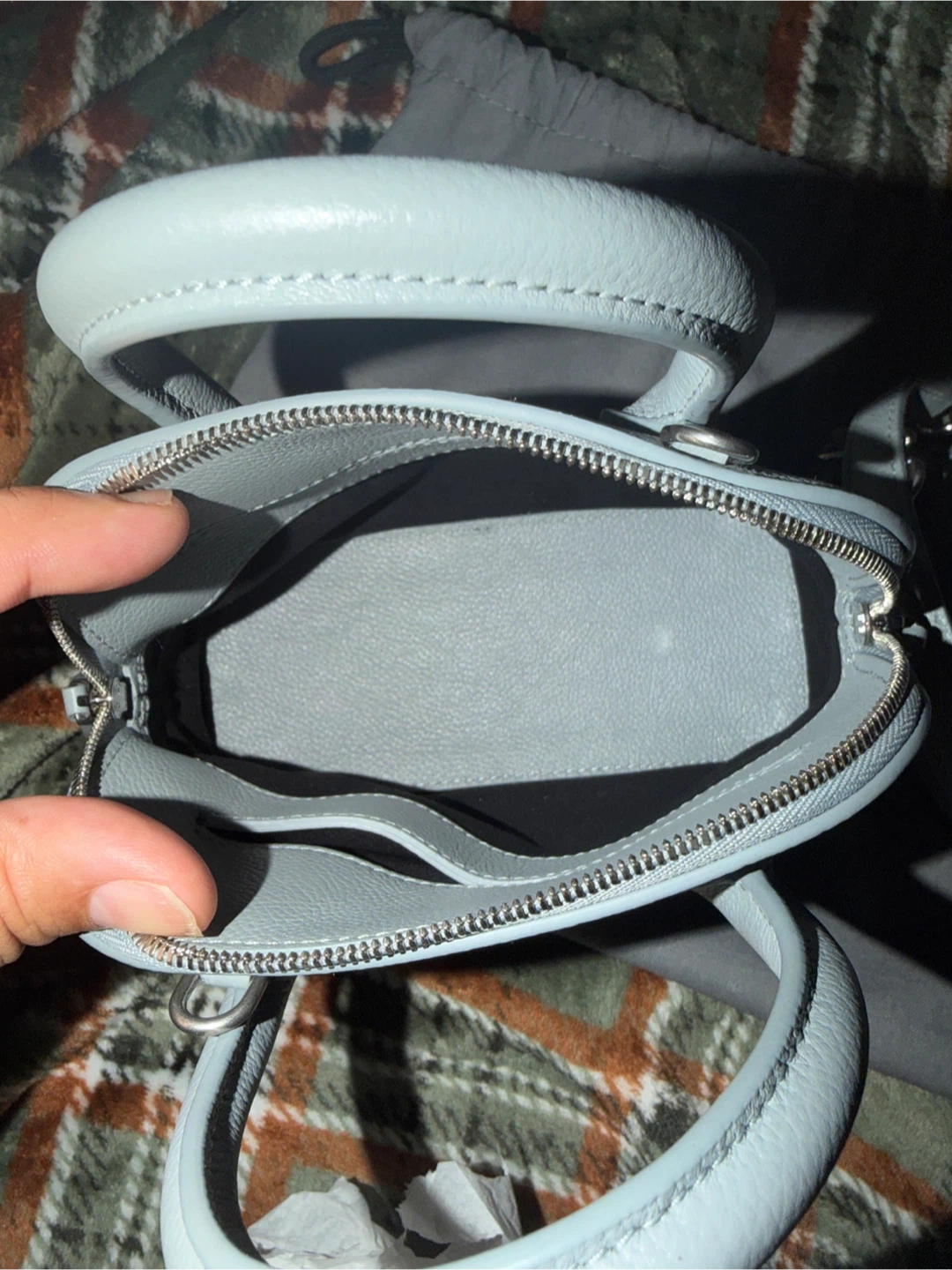 Balenciaga Mini City Bag - Light Blue Leather - photo 3