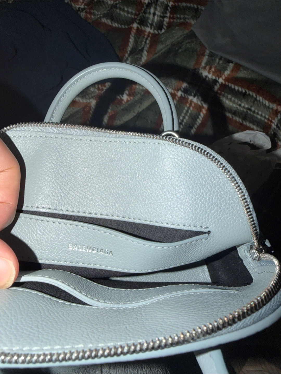 Balenciaga Mini City Bag - Light Blue Leather - photo 4