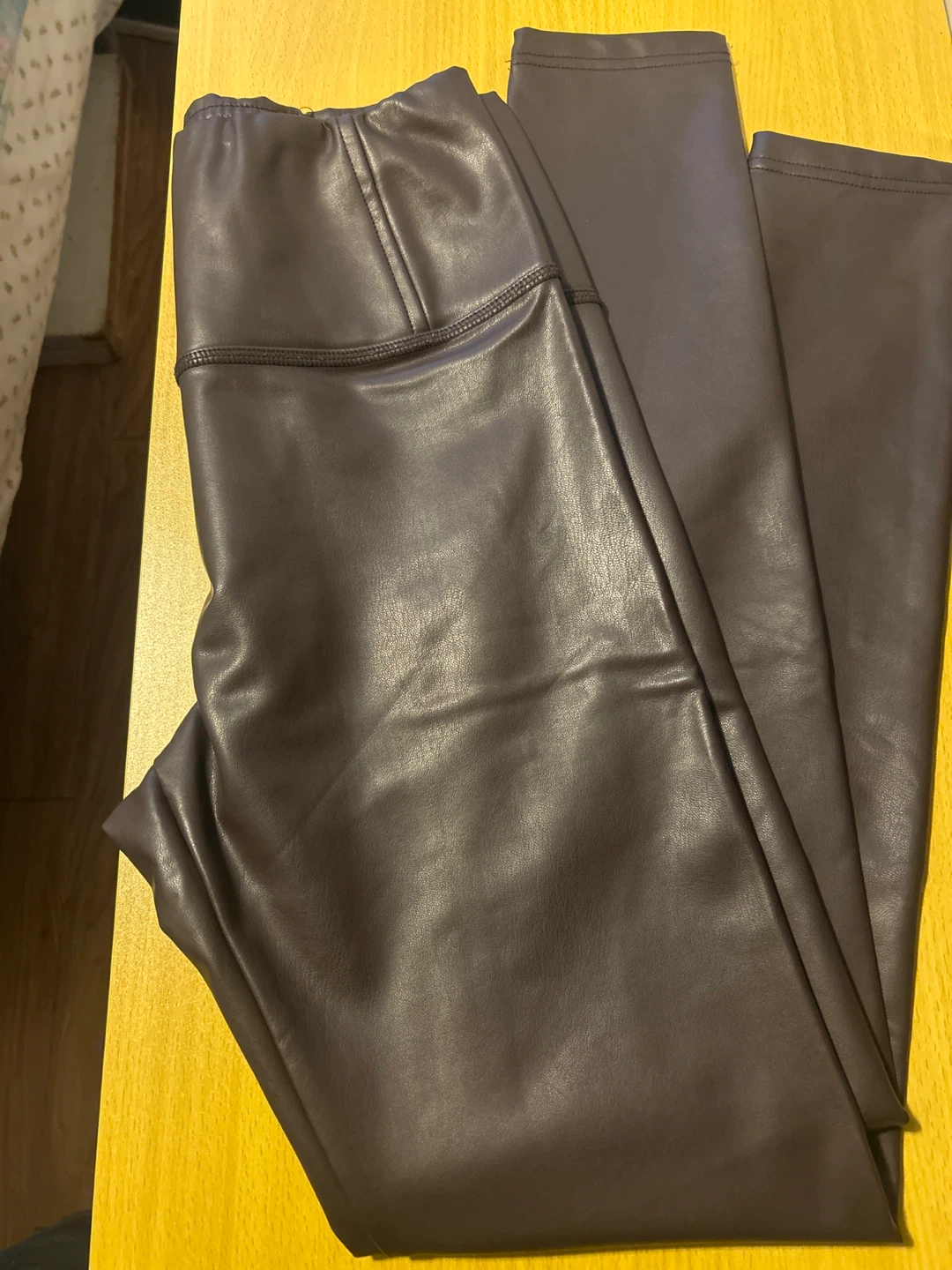 Repod Faux Leather Trim Leggings M/M/M - photo 2