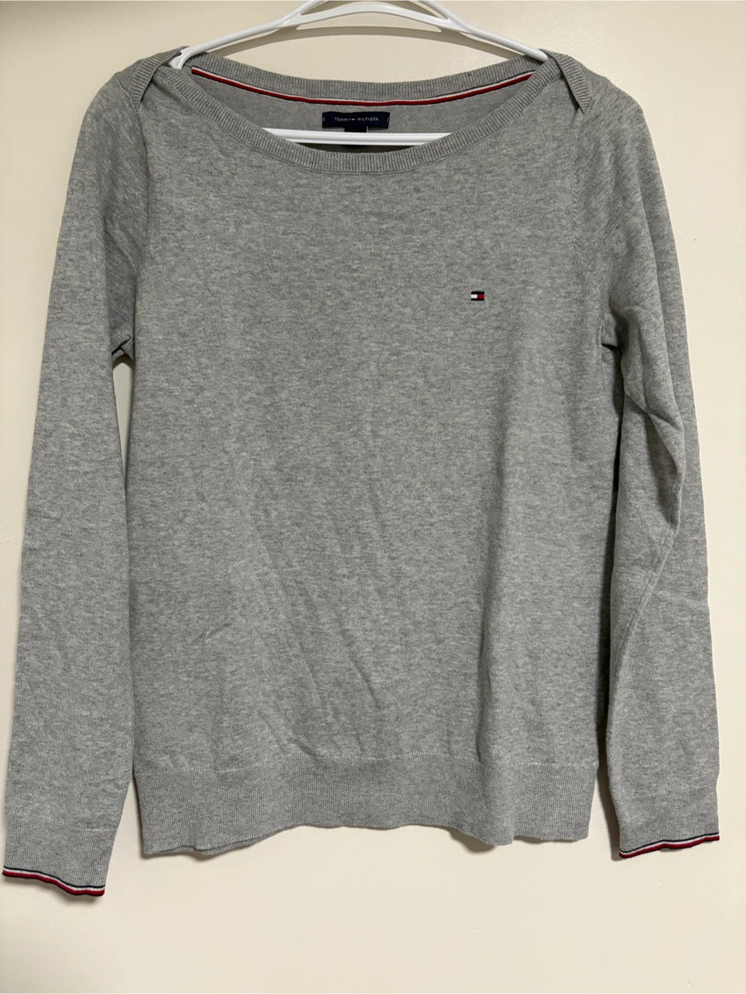 Tommy Hilfiger Grey Crew Neck Sweater Size S/P