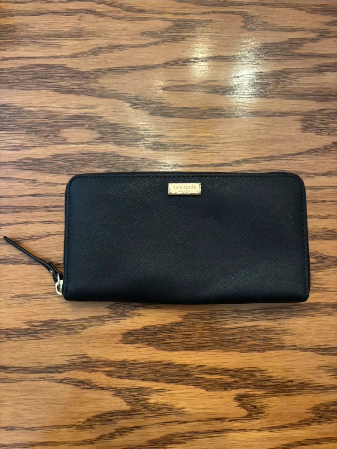 Kate Spade New York Black Zip Around Wallet