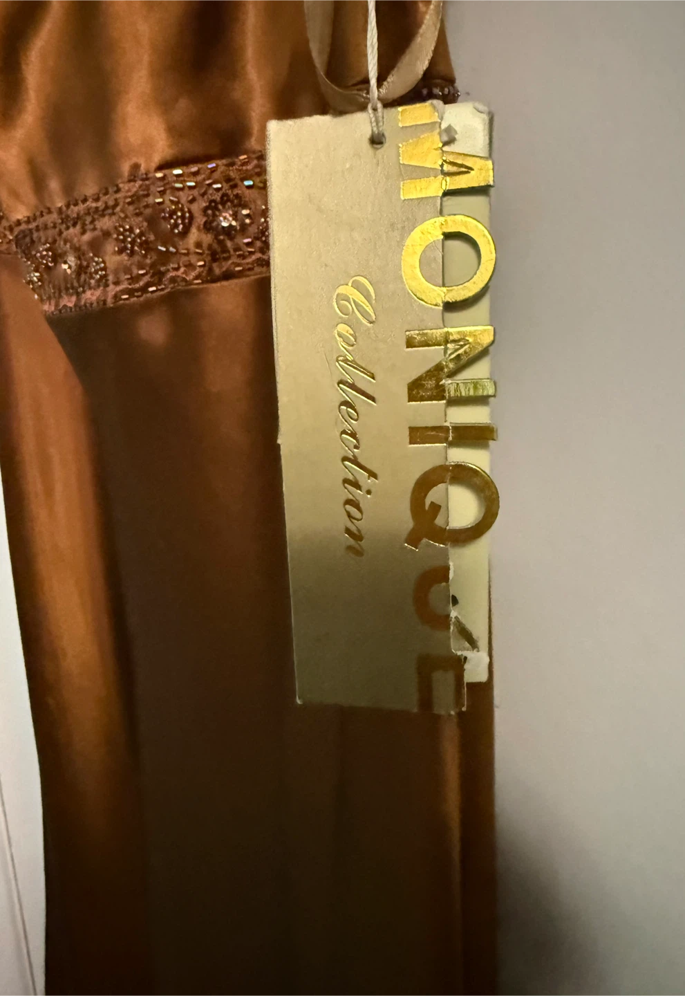 Elegant Long Brown Dress Woman’s size 10 (New with Tag) - photo 3