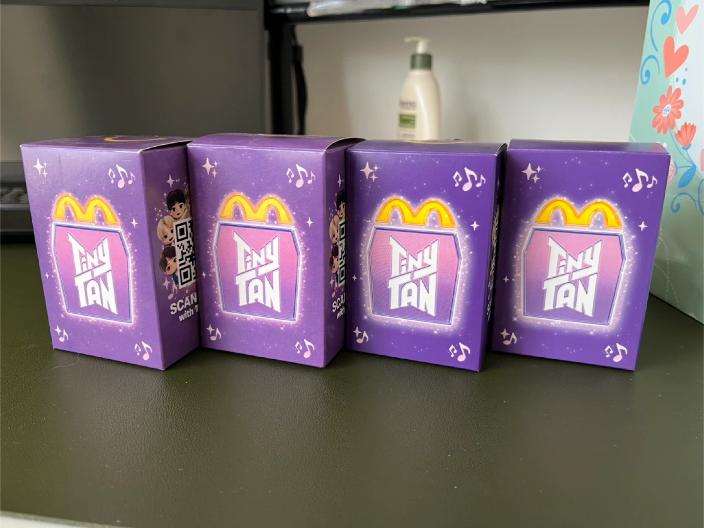 McDonald's Tiny TAN BTS Happy Meal Toys