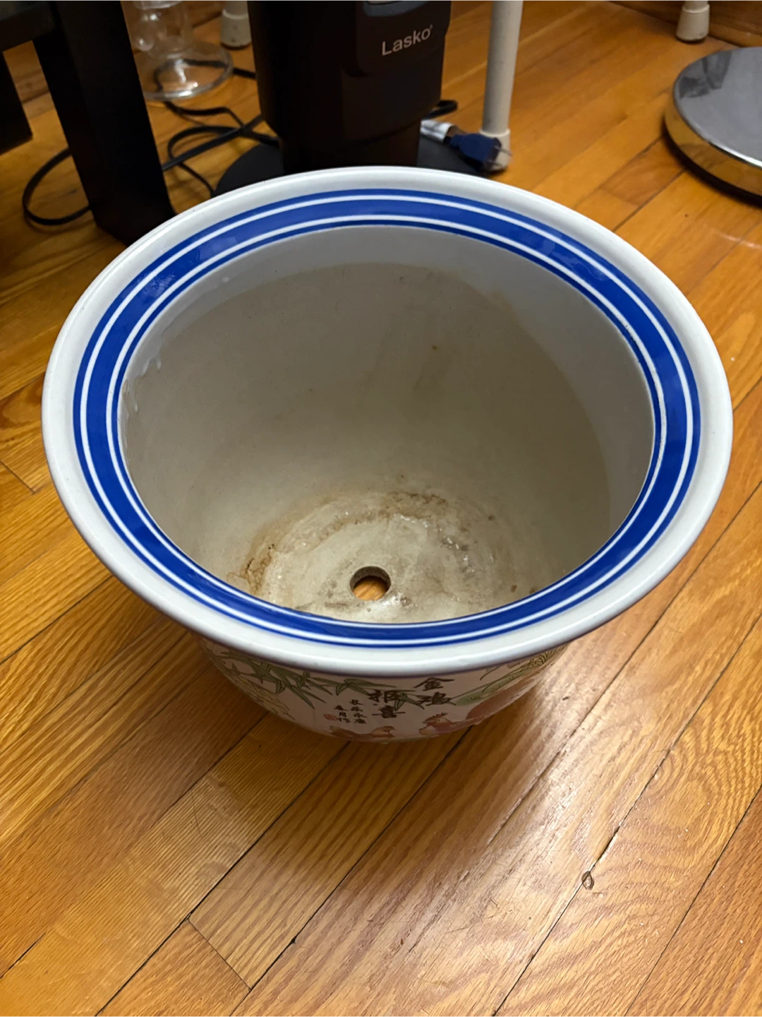 Vintage Ceramic Planter Pot with Rooster Design - photo 3