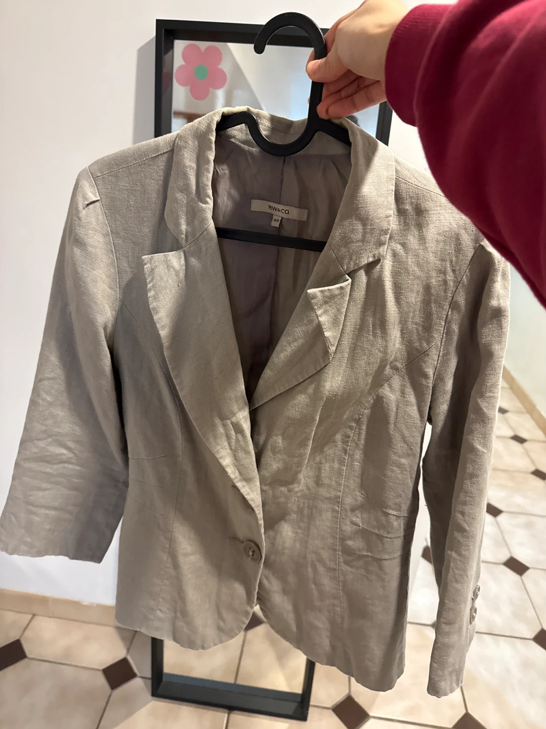 RW&CO. Linen Blend Blazer - Size M