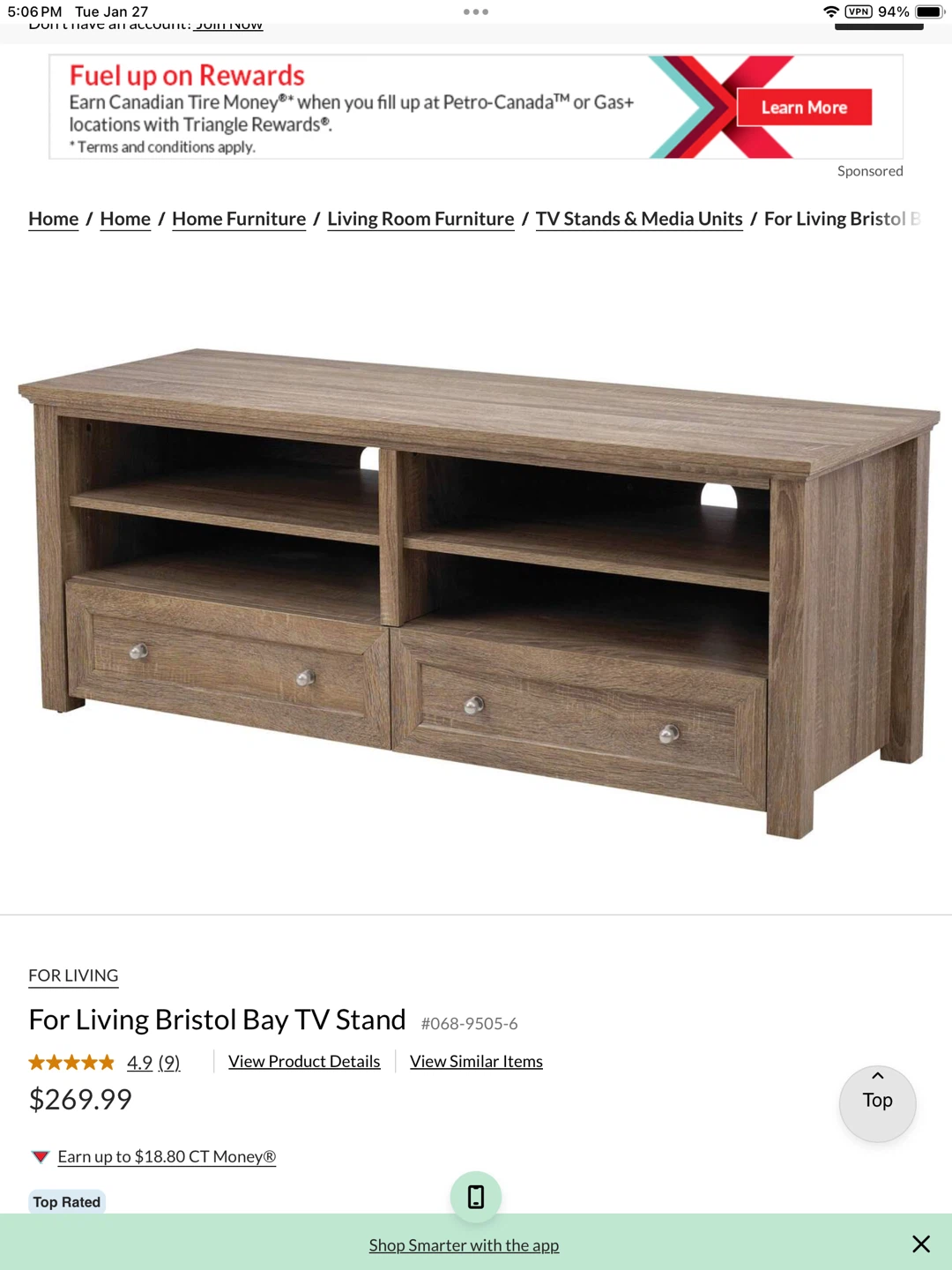 For Living Bristol Bay TV Stand - photo 4