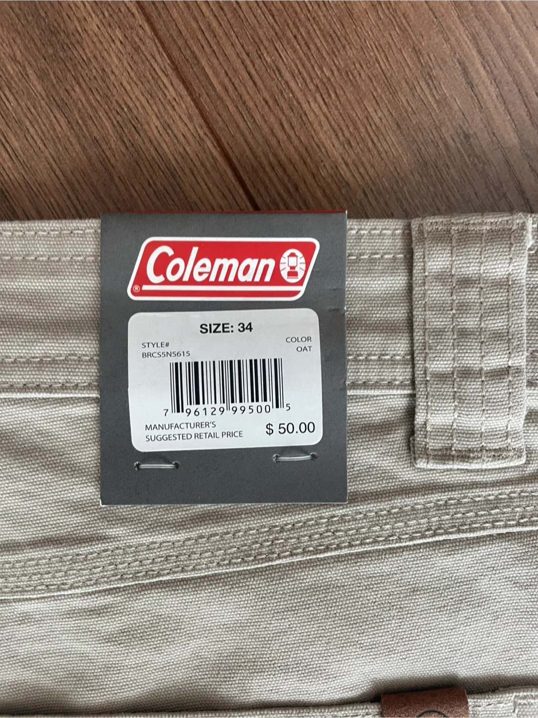BNWT Coleman Men's Outdoor Shorts Size 34 Oat - photo 3