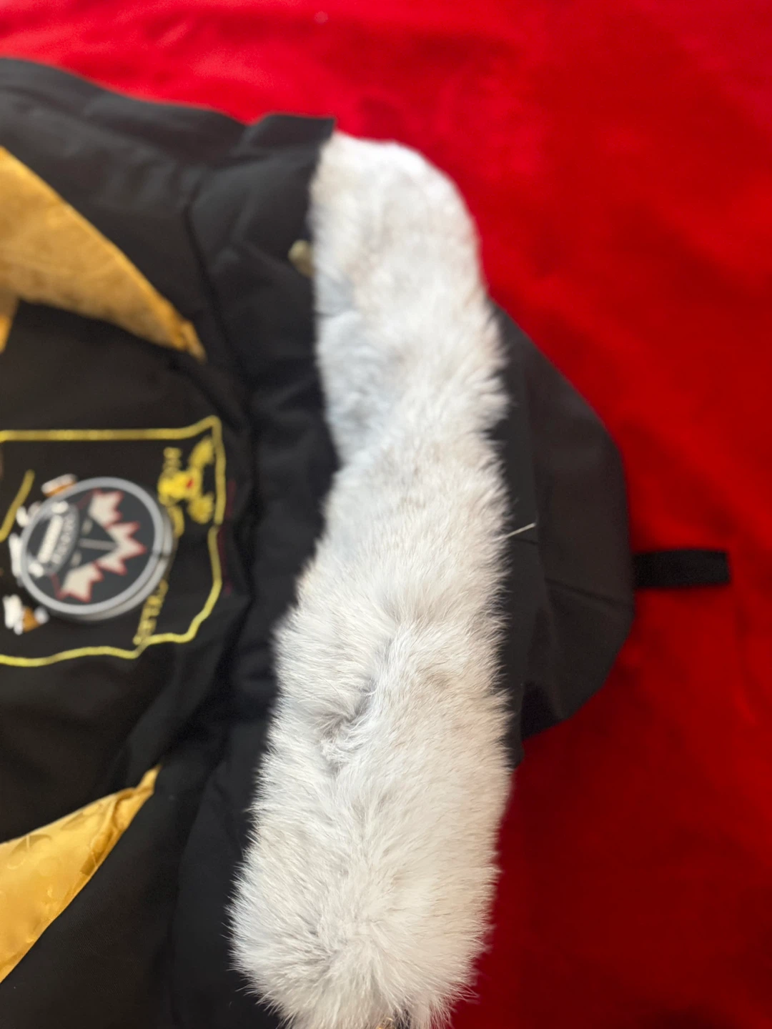 Moose Knuckles Black Bomber Jacket with Fur Hood - photo 4