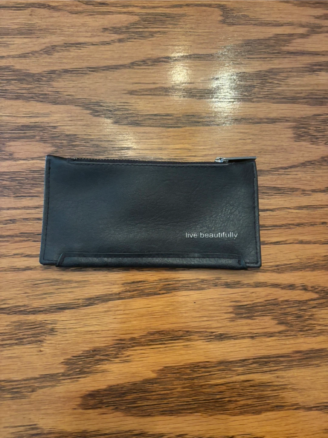 MATT & NAT Black Leather Cardholder