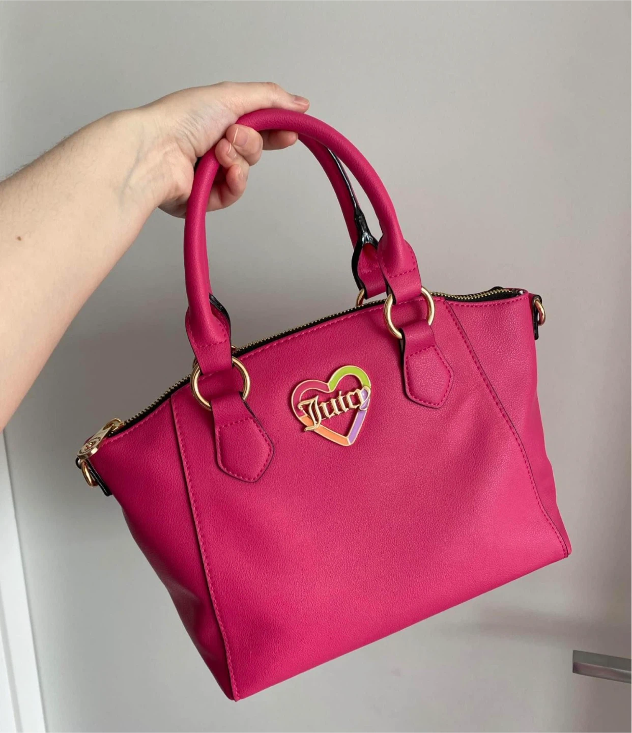 IN SEARCH OF: Juicy Couture Pink Rainbow Heart Satchel 🩷🌈