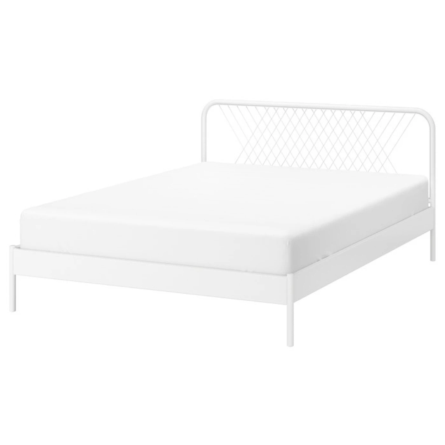 IKEA Nesttun White Bed Frame - Double - photo 2