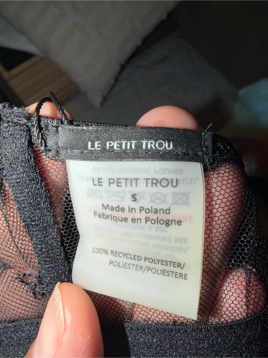 Le Petit Trou Black Sheer Lace Bra - photo 2