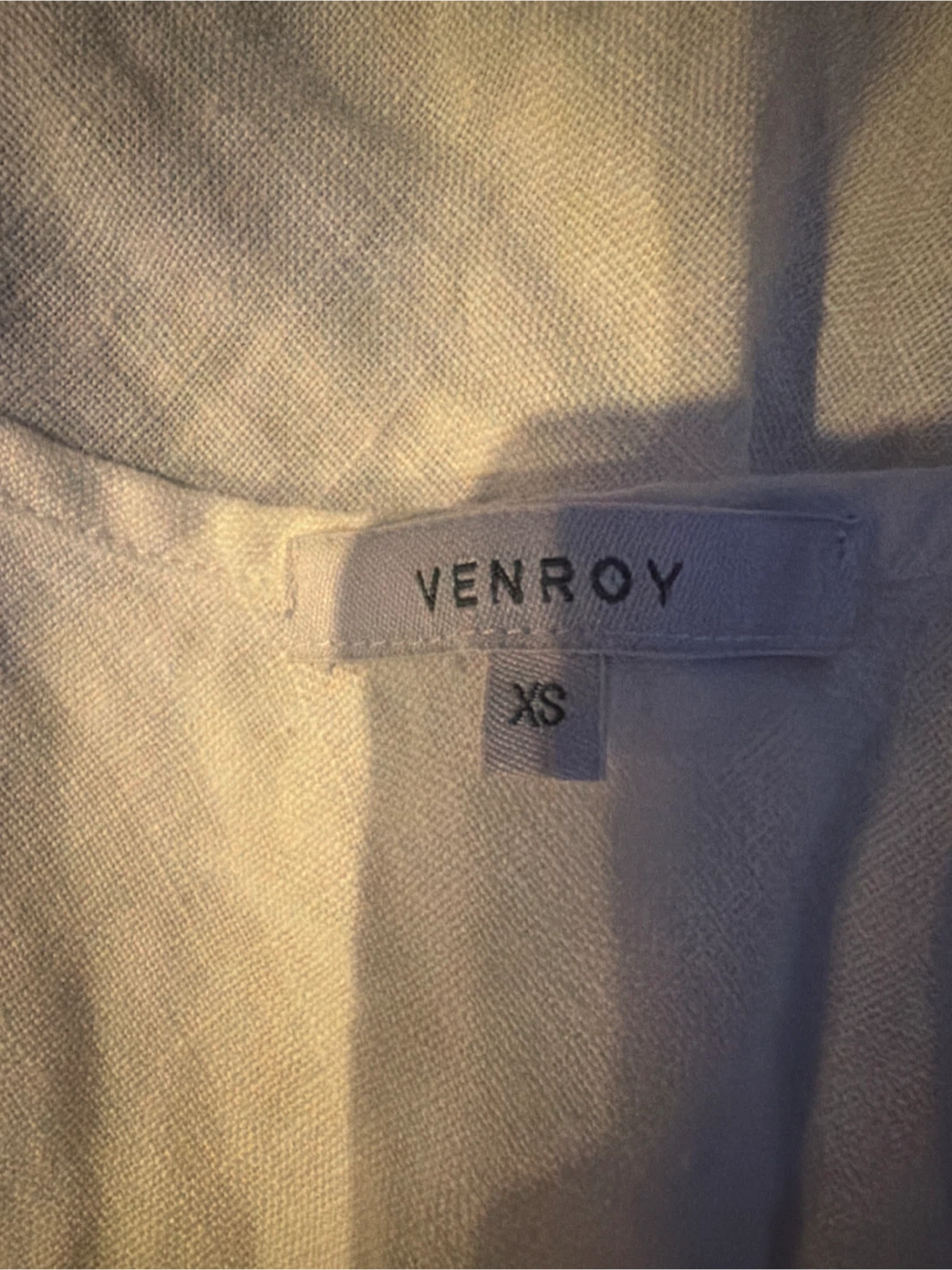 VENROY Women's XS 100% Linen Cami Top