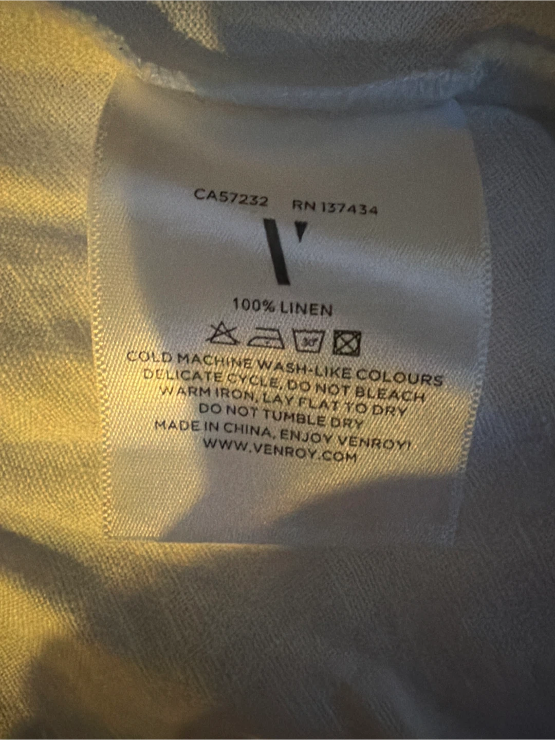 VENROY Women's XS 100% Linen Cami Top - photo 2