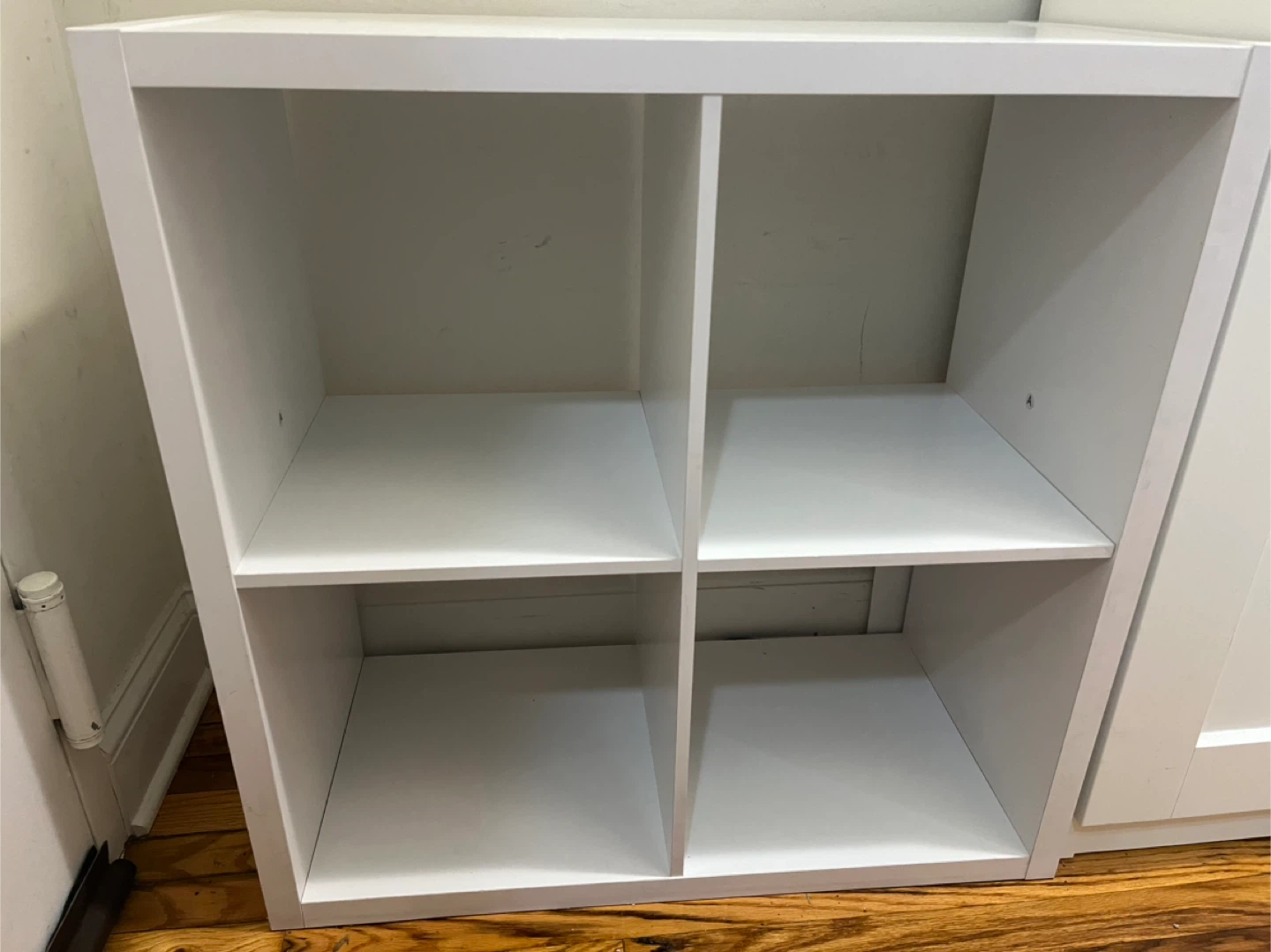 White 4-Cube Storage Organizer Shelf - photo 2