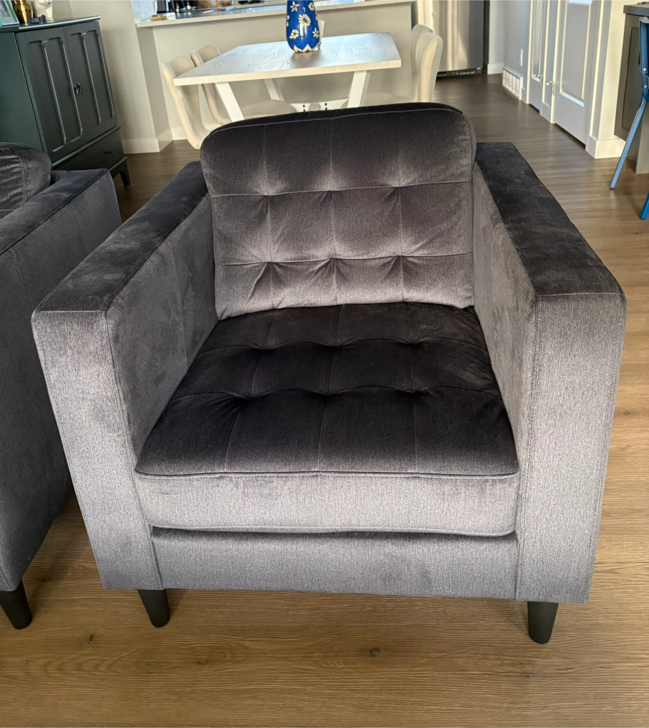 Anthena Armchair - Charcoal - 2 available - photo 2