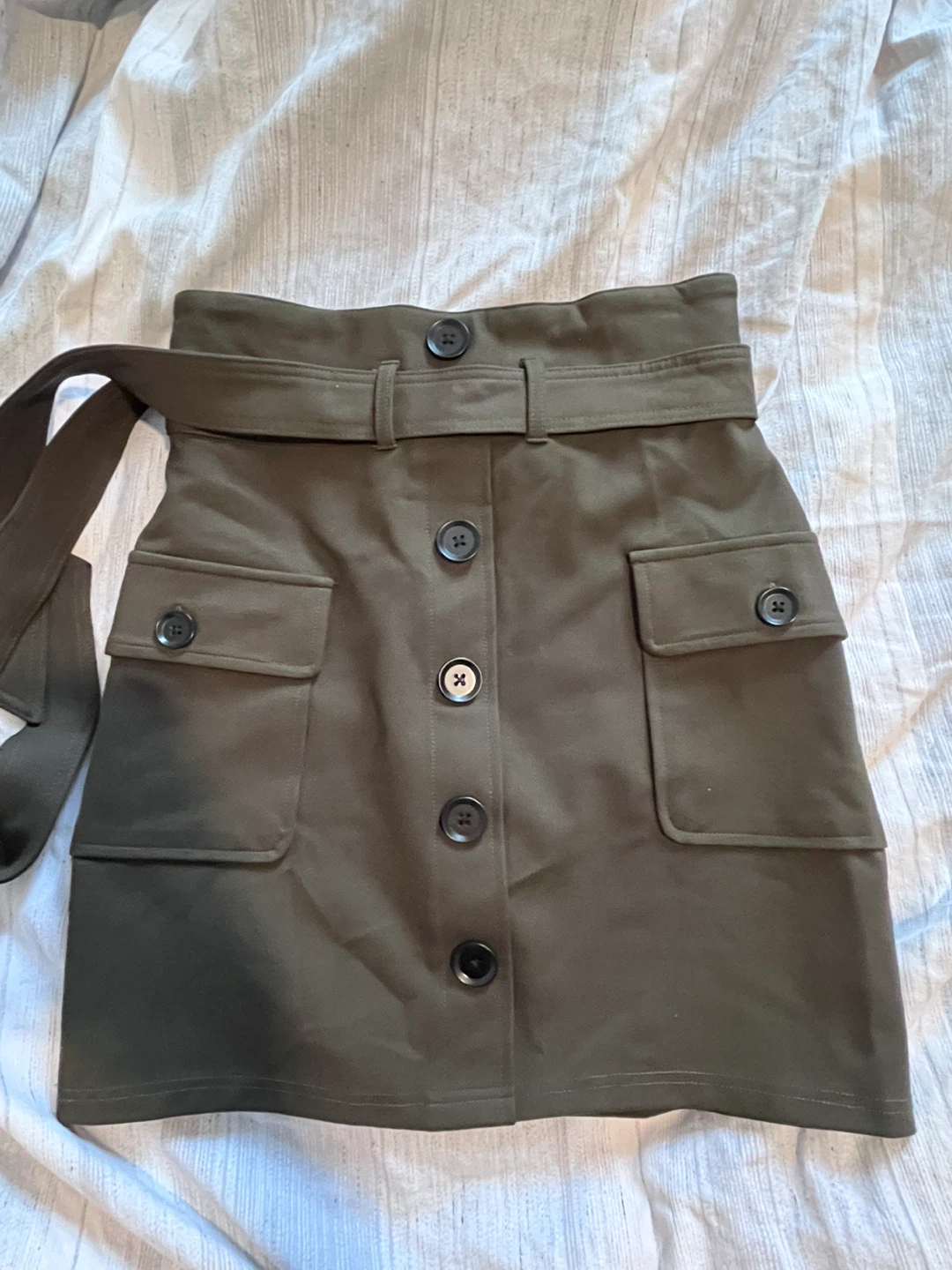 THURSDAYS. OLIVE SKIRT