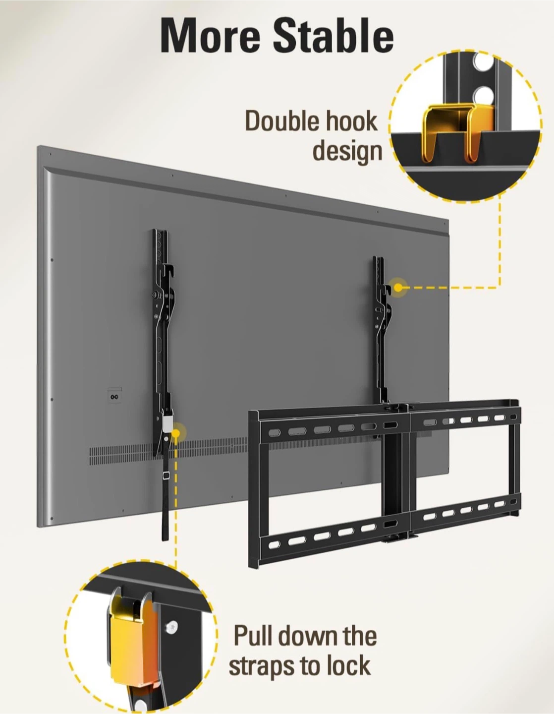 TV Wall Mount 37"-75" - Tilt for Anti-Glare - photo 4