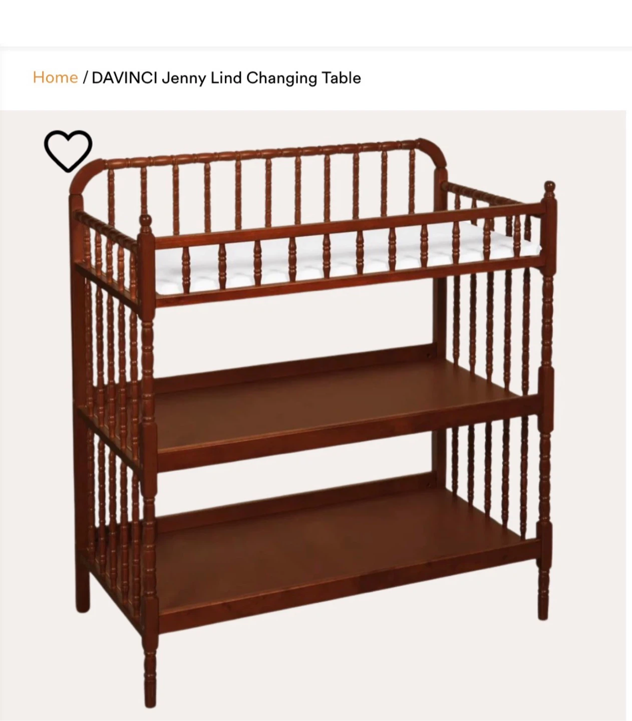 DaVinci Jenny Lind Changing Table - photo 2