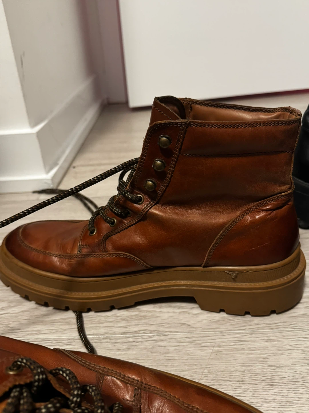Men's Brown Leather Boots - photo 2