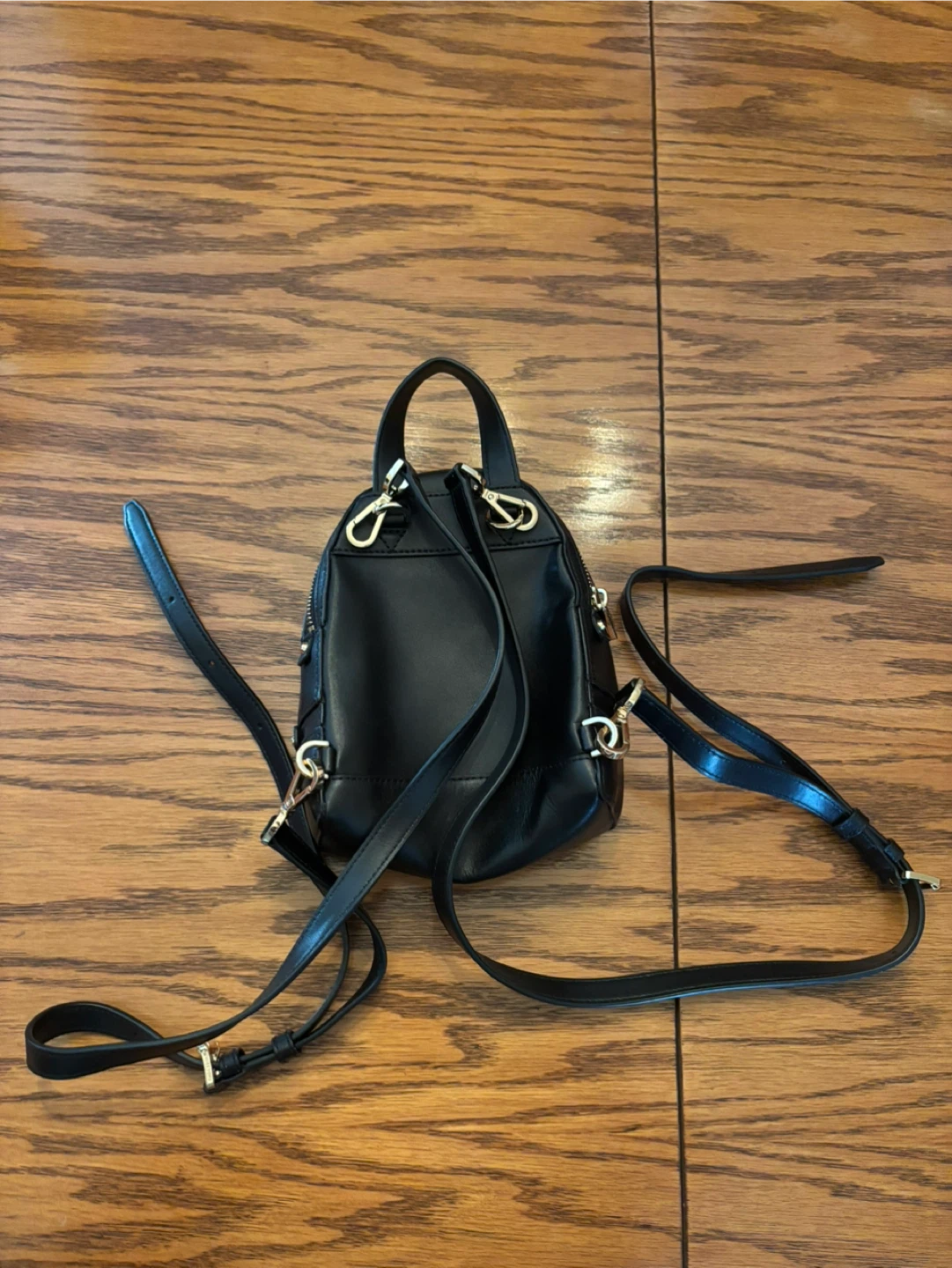 Michael Kors Black Leather Mini Backpack - photo 2