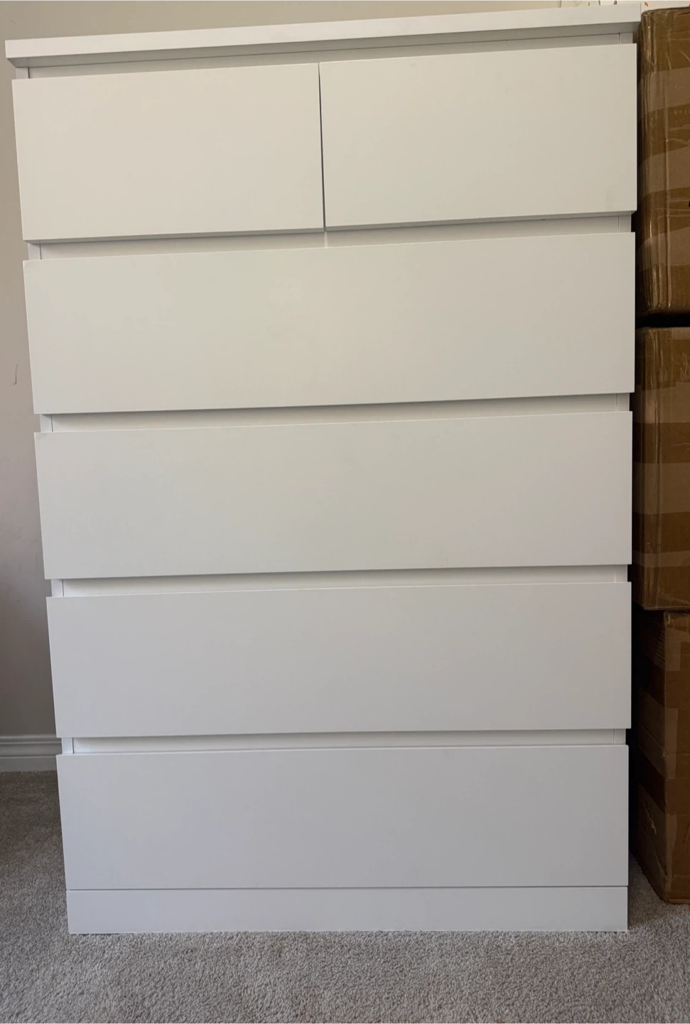 White 6-Drawer Dresser - photo 2